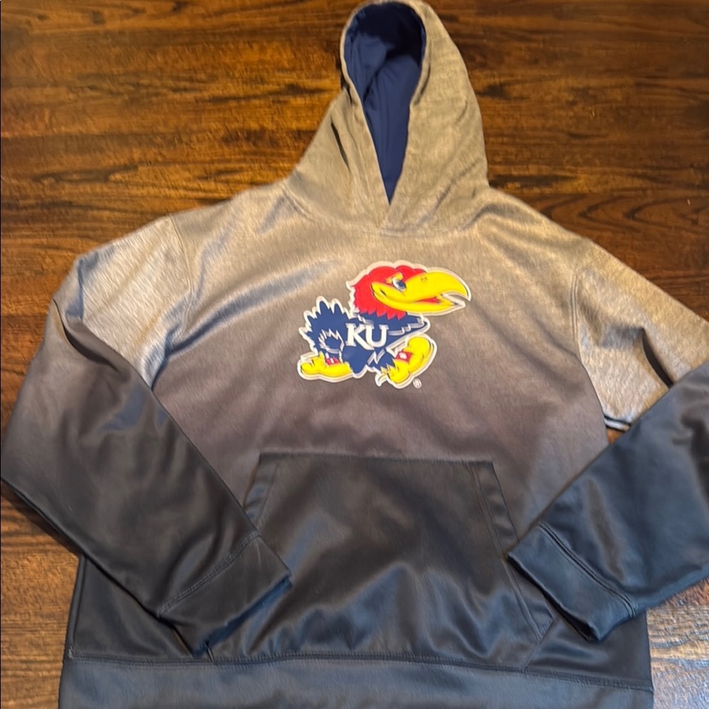 Colosseum Blue and White Youth Hoodie